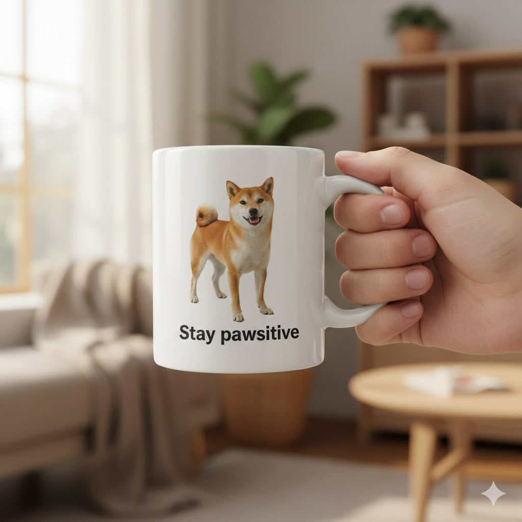 Custom Pet Mug – Personalized Dog Photo Cup | Stay Pawsitive™ 11oz
