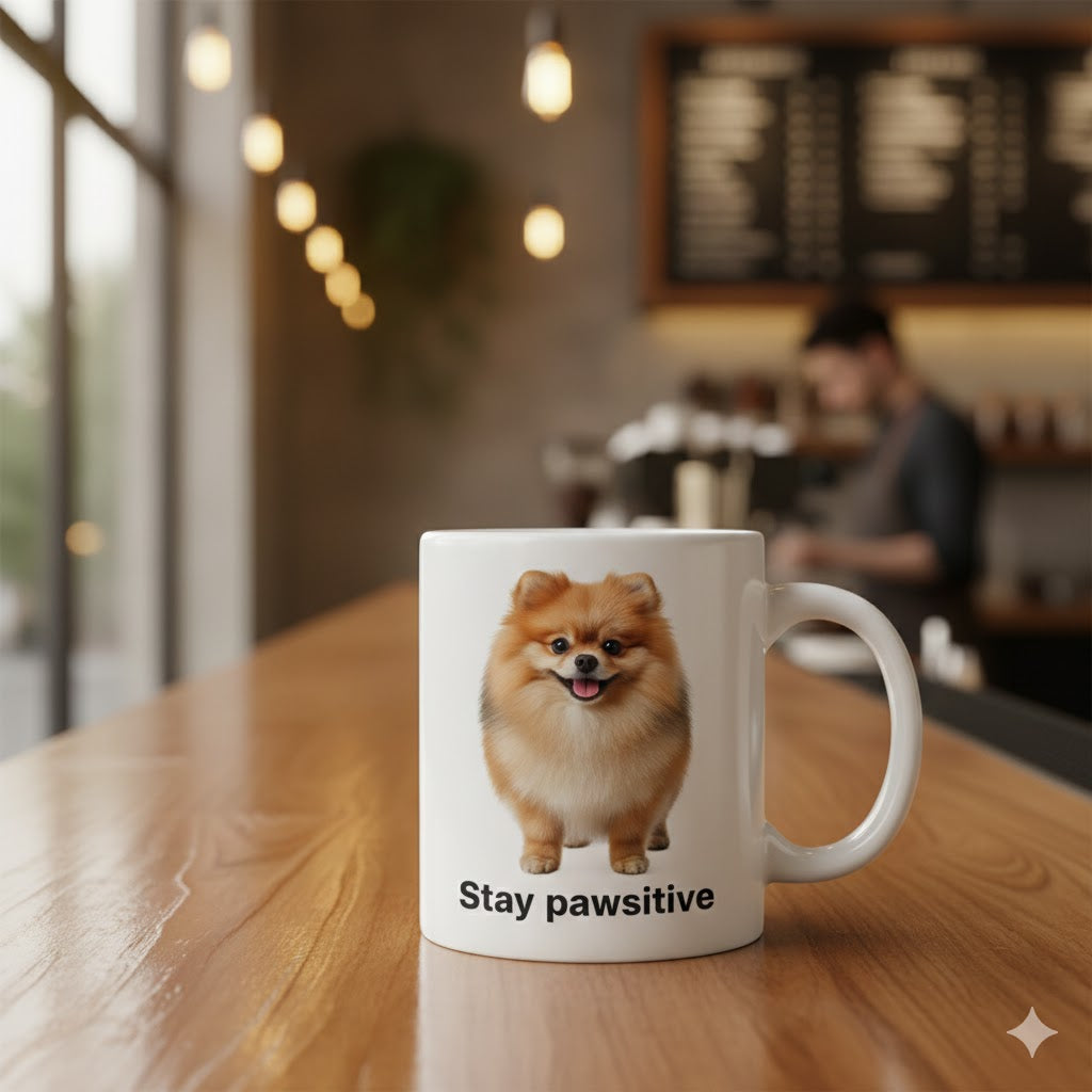 Custom Pet Mug – Personalized Dog Photo Cup | Stay Pawsitive™ 11oz
