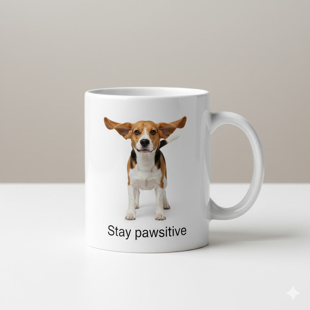 Custom Pet Mug – Personalized Dog Photo Cup | Stay Pawsitive™ 11oz