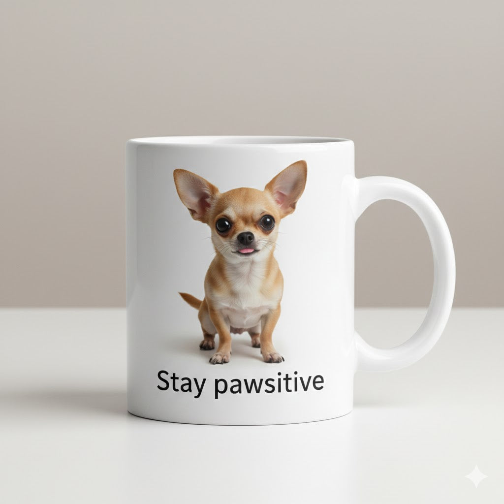 Custom Pet Mug – Personalized Dog Photo Cup | Stay Pawsitive™ 11oz