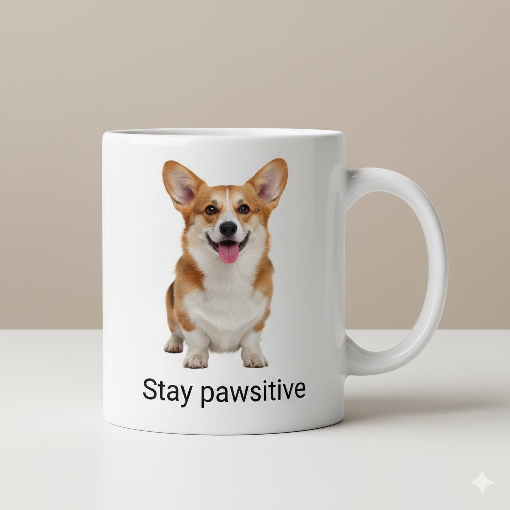 Custom Pet Mug – Personalized Dog Photo Cup | Stay Pawsitive™ 11oz