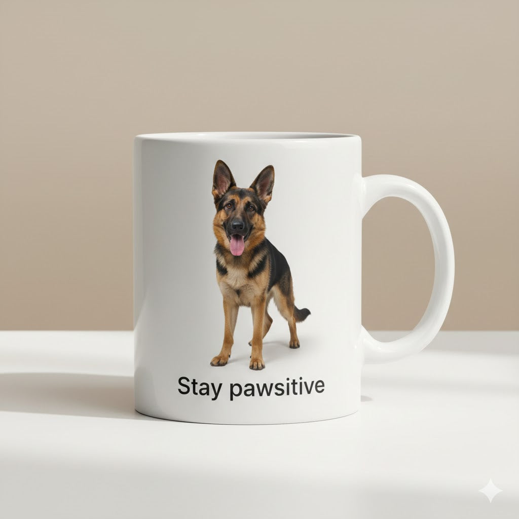 Custom Pet Mug – Personalized Dog Photo Cup | Stay Pawsitive™ 11oz