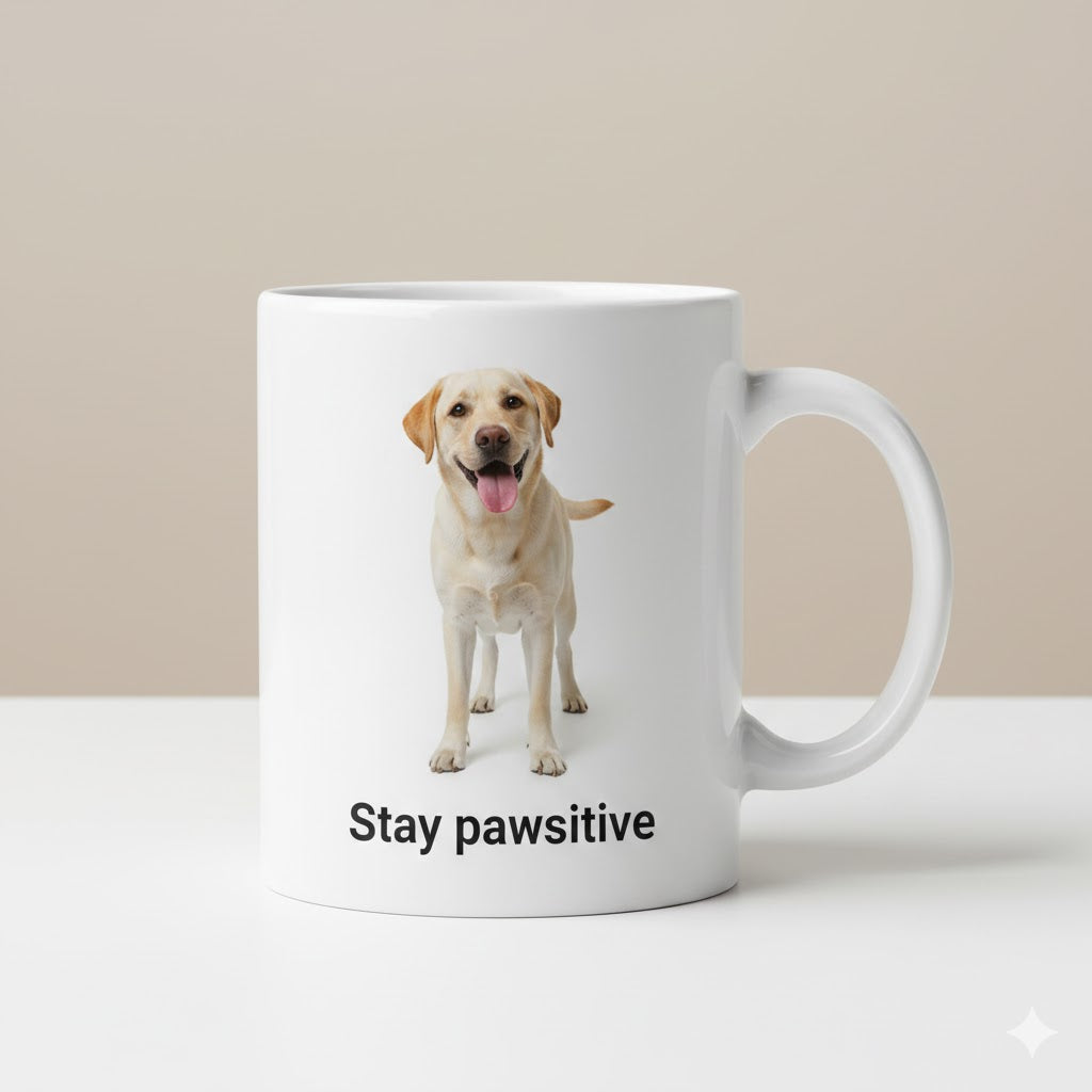 Custom Pet Mug – Personalized Dog Photo Cup | Stay Pawsitive™ 11oz