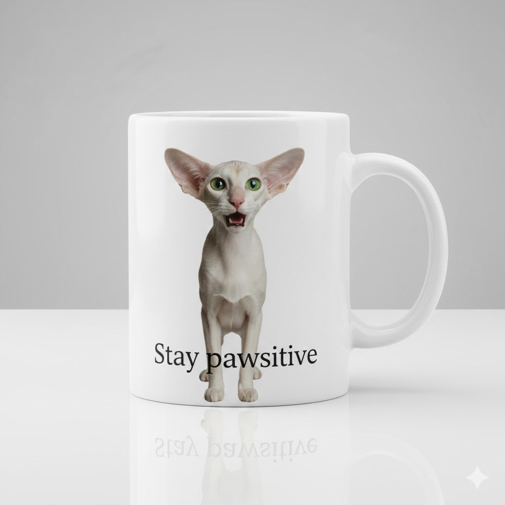 Custom Pet Mug – Personalized Cat Photo Cup | Stay Pawsitive™ 11oz