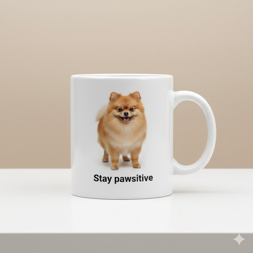 Custom Pet Mug – Personalized Dog Photo Cup | Stay Pawsitive™ 11oz