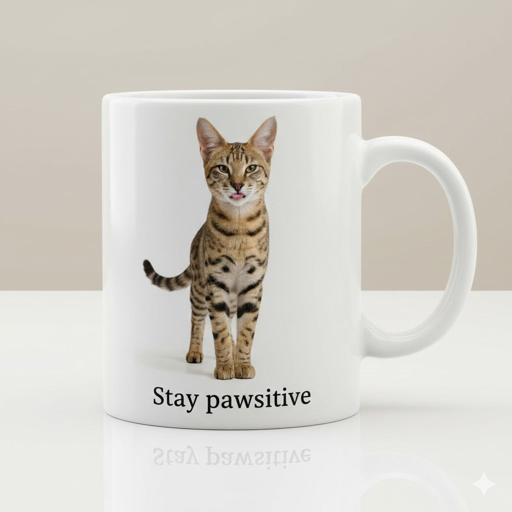 Custom Pet Mug – Personalized Cat Photo Cup | Stay Pawsitive™ 11oz