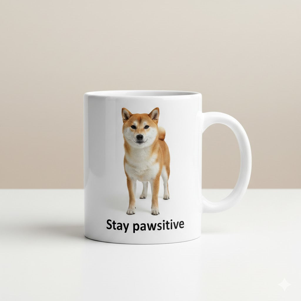 Custom Pet Mug – Personalized Dog Photo Cup | Stay Pawsitive™ 11oz